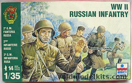 ESCI 1/35 WWII Russian Infantry, 5509  plastic model kit
